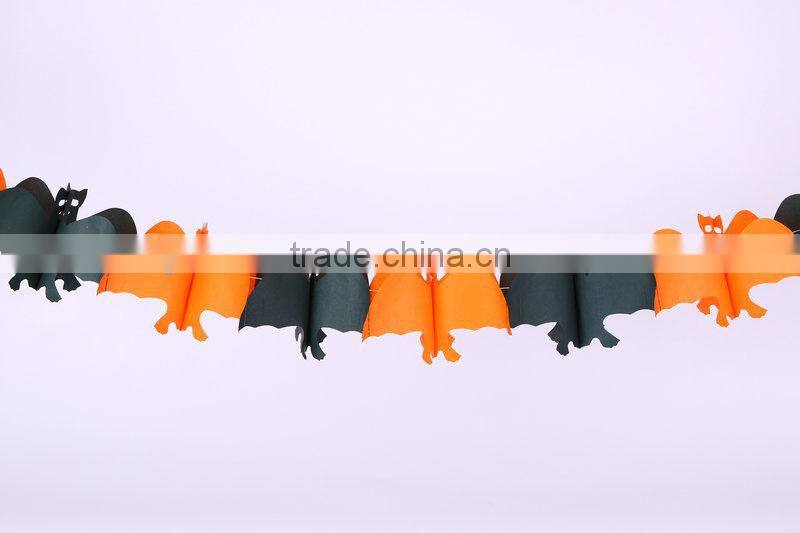 Hot sale Halloween garland spider skull paper garland flower tassel garland