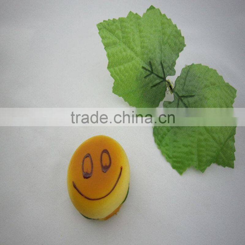 Fake PU smile bread / exaggerated facelook cake for decoration or kid's early learning
