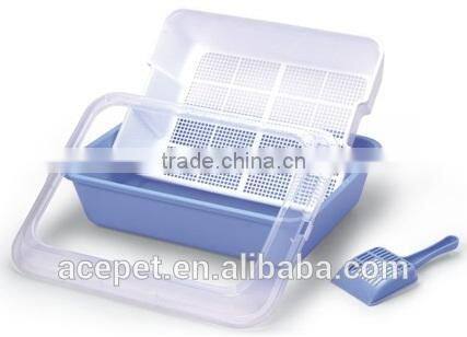 Cat Litter Box with Sieve and Scoop Cat Litter Pan