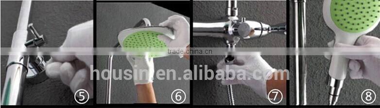 hot sale brass Thermostatic supercharged shower combo kits E28D