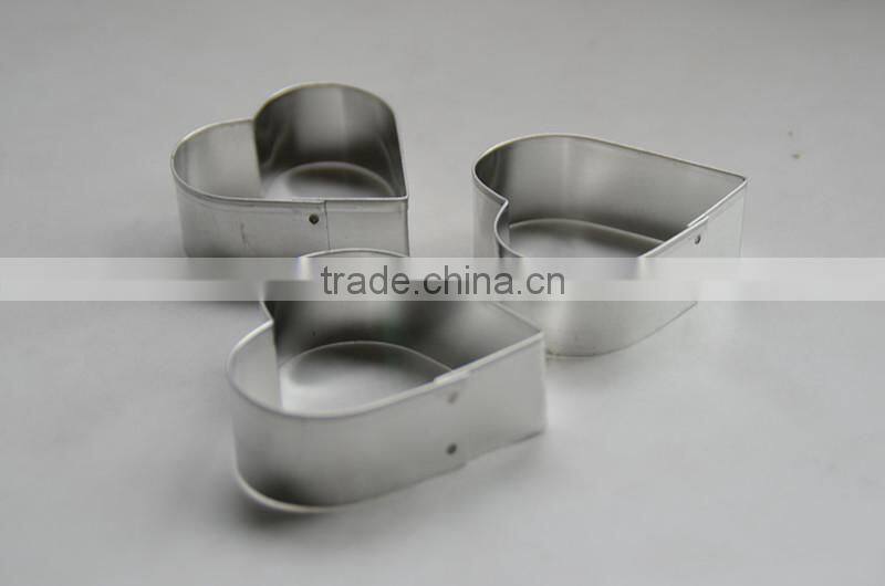Heart-shaped Custom Cookie Cutters Set
