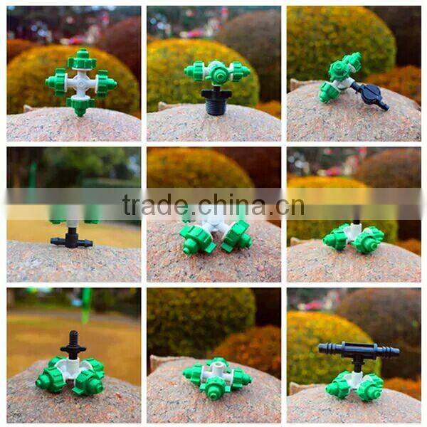 micro irrigation fogger system one/three/four/five outlet fogger for greenhouse mist irrigation
