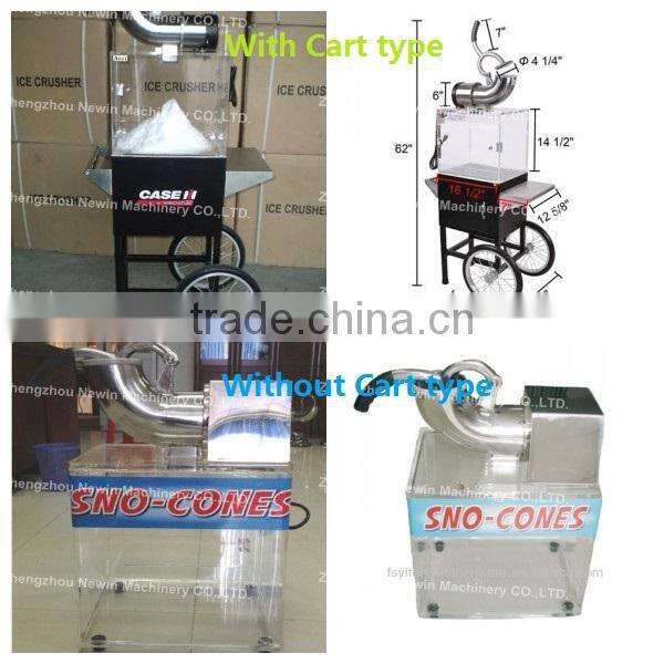 Hot selling Electric Ice crusher with cart
