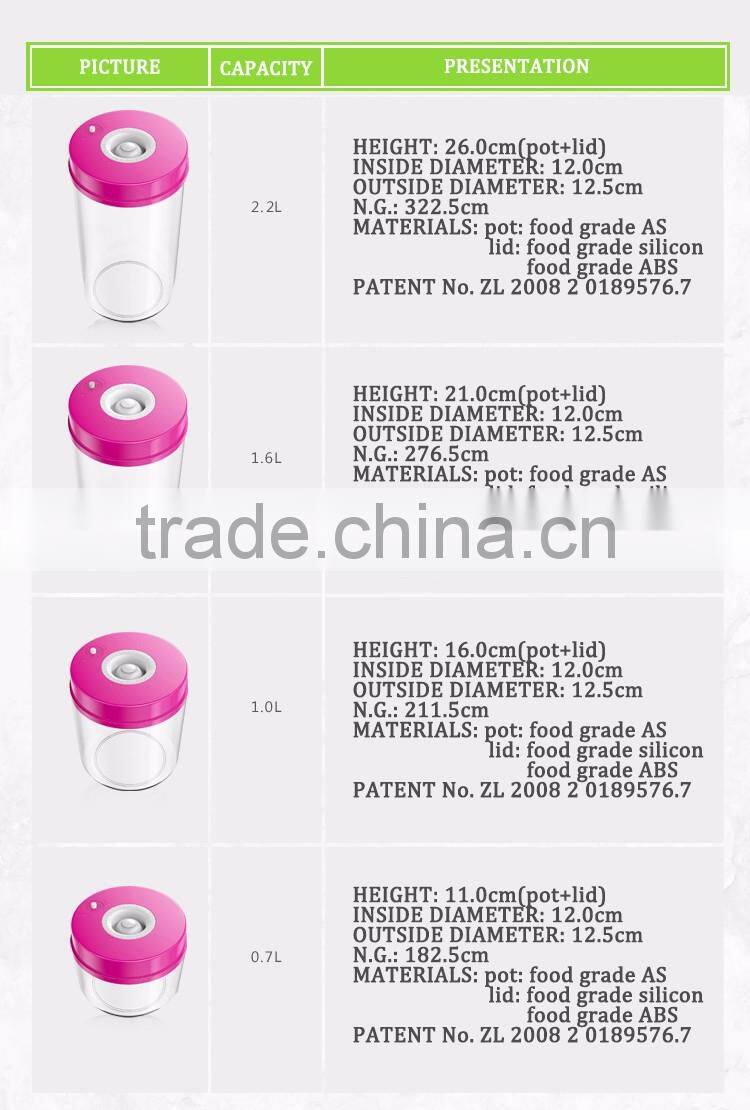 Food grade plastic container plastic food container