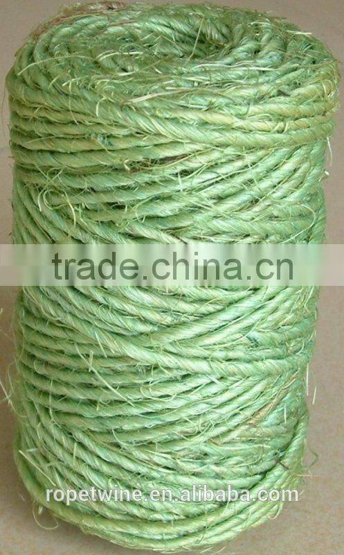 braided and twisted cord ;sisal fiber for machine ;sisal rope made in china ; sisal twine