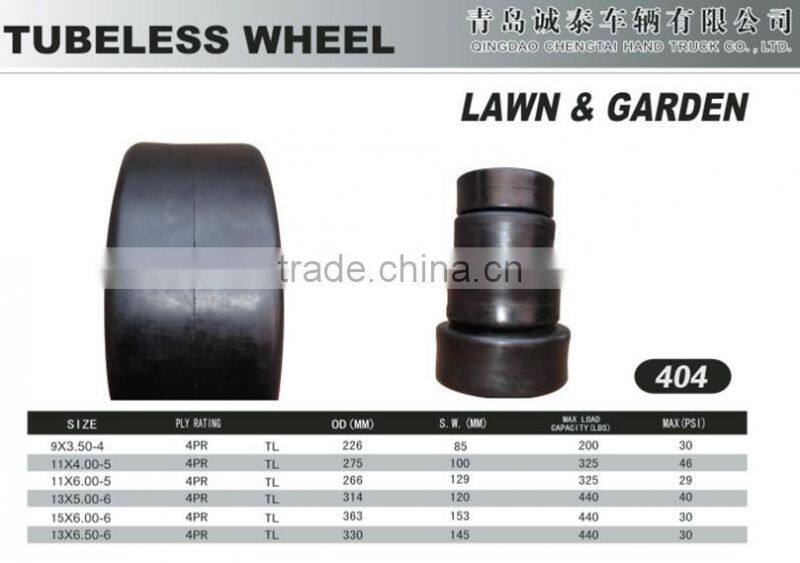 15X6.00-6 Pneumatic smooth wheel