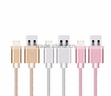 Wholessale high quality nylon data sync charge micro usb braided cable