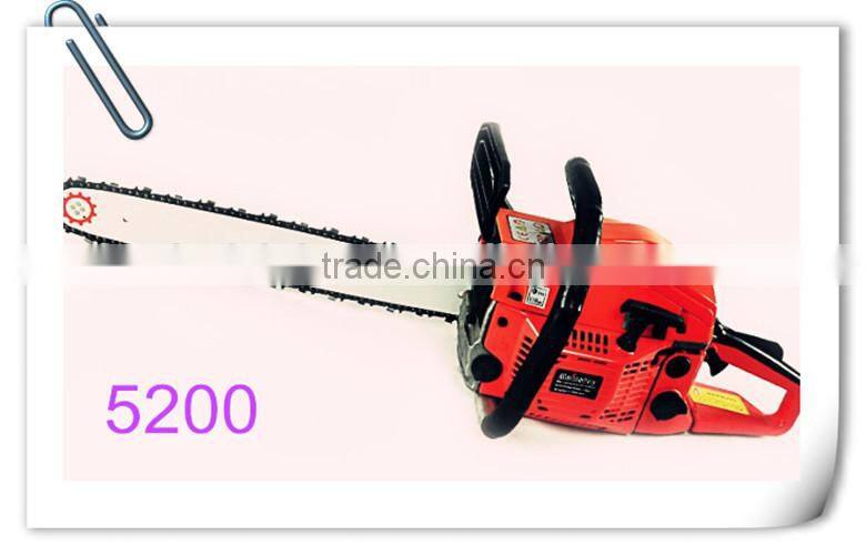 5200 gasoline chain saw for garden use petrol chainsaw