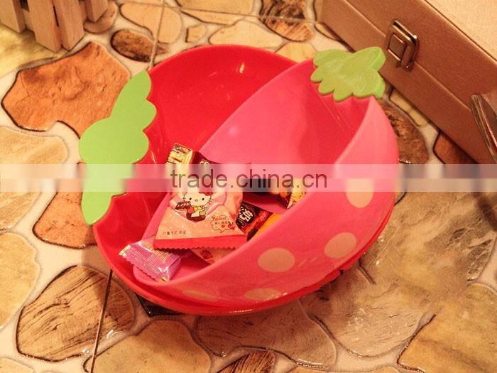 Large Size Strawberry Plastic Storage Bowl