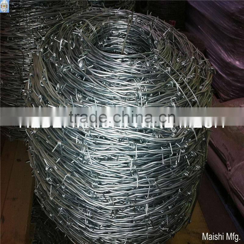 Green PVC Coated Barbed Wire