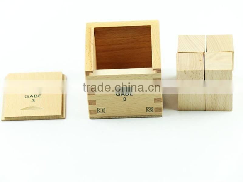 Kids wooden educational toy Froebel set with 15 types teaching AIDS