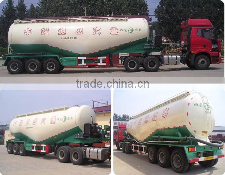 Good quality bulk cement carrier V type aluminum tanker trailer