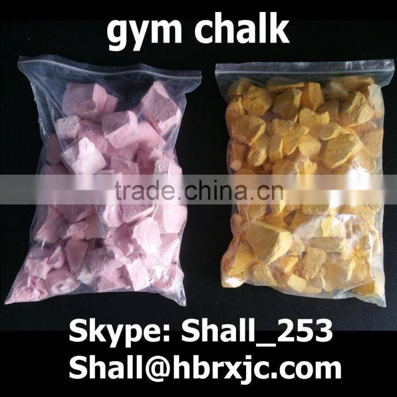 anti-slip various color gym chalk powder, crush, block, chunky