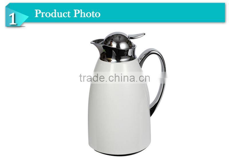 2014Elegant glass inner vacuum thermal cooler travel flask,coffee jug(JGCD-SP)