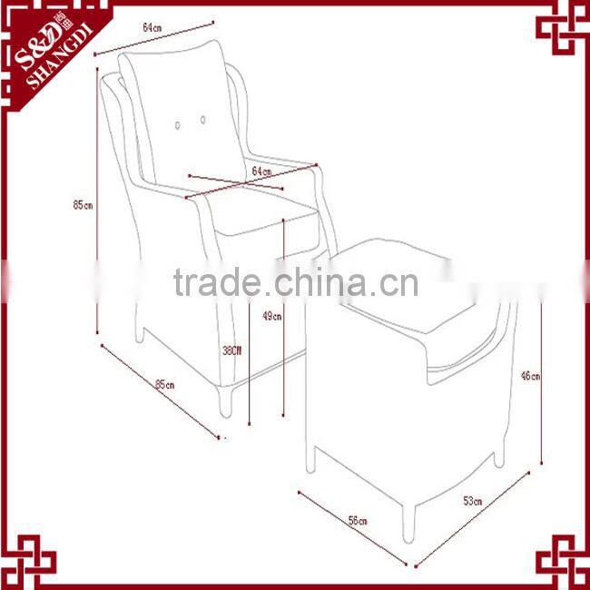 single sofa waterproof cushion handmade chair rattan