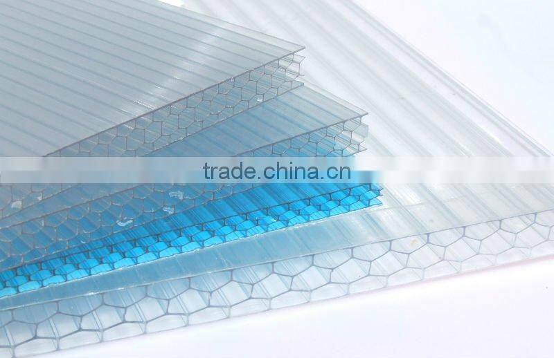 4mm thickness high quality PC/polycarbonate hollow sheet