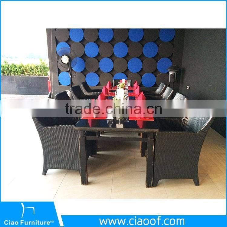 Polyester Rattan Leisure Used Hotel Patio Furniture / Rattan Outdoor Furniture