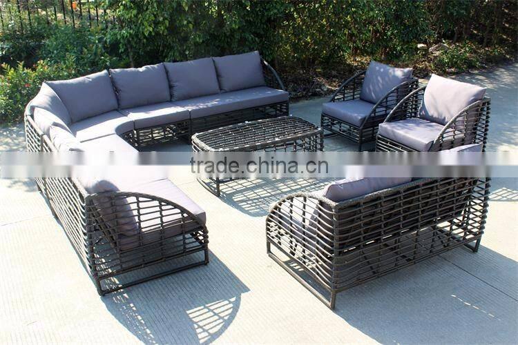 Round rattan sofa wintech wicker furniture