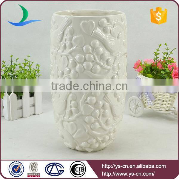 2015 White ceramic decorative Chinese Reproduction Vase YSv0011-02