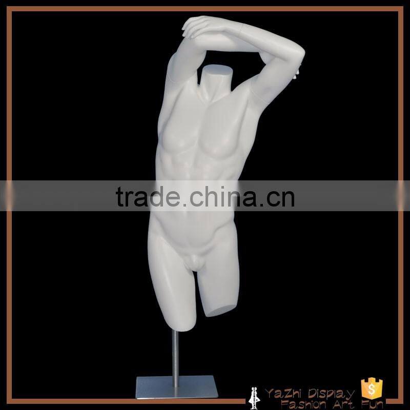 2017 fiberglass muscle man torso mannequins for window display