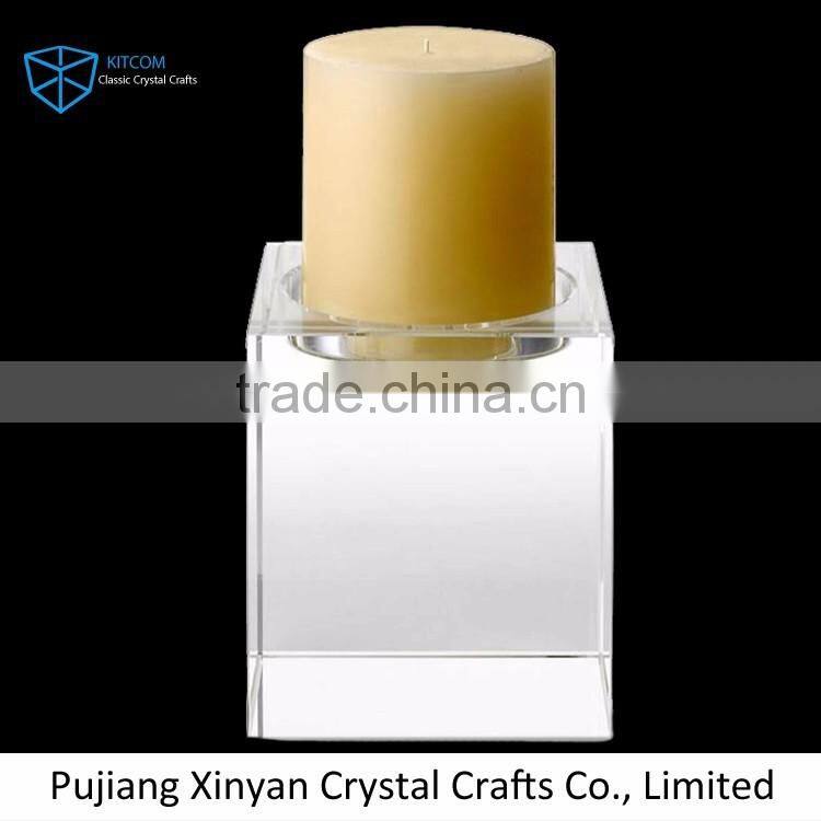 Wholesale prices special design crystal craft candle holders from China