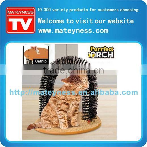 Hot Pet Cat Toy Self-Groomer and Massager Purrfect Arch