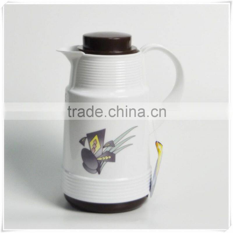 China factory supply 1.0L plastic thermos with glass inside