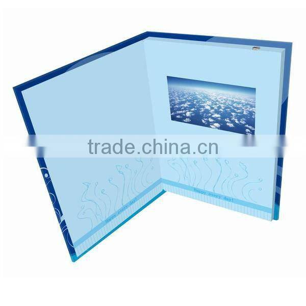 Customized 7 inch video greeting card player