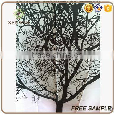 waterproof polyester shower curtain hook with brass buckle