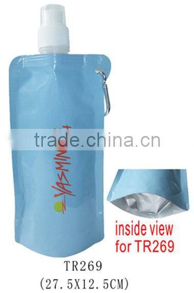 Foldable Collapsible Reusable Lightweight Compact Freezable Water Bottles