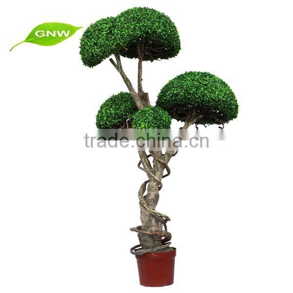 GNW BOX1040 Artificial Boxwood Topiary Ball Grass Decoration Crafts Garden Landscaping outdoor use