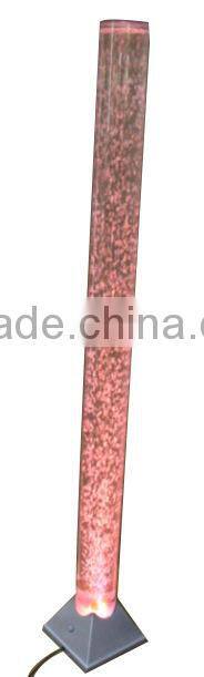 Color Changing LED Light Circular Acrylic Water Bubble Column 550173