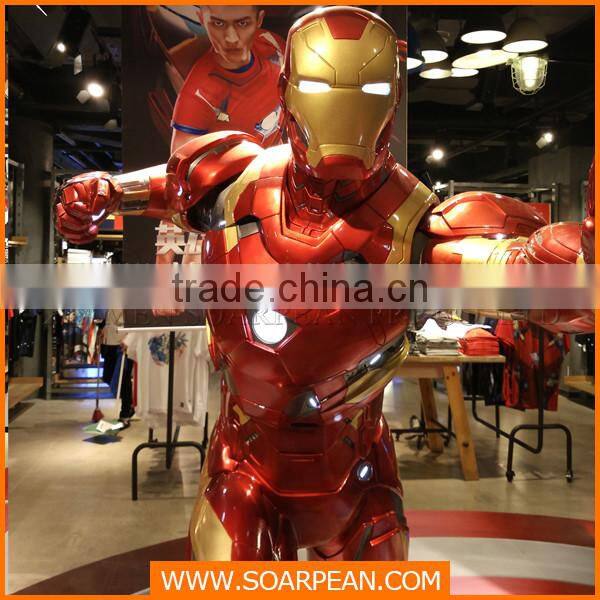 Iron Man fiberglass window display props life size movie statues