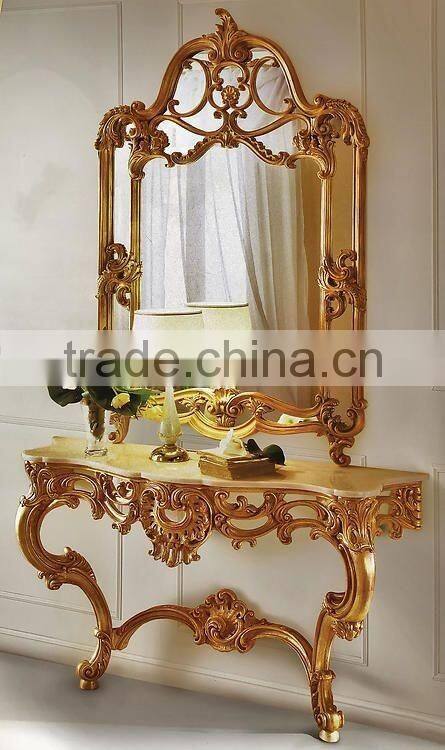 French Style Furniture Consoles For Living Room With Mirror