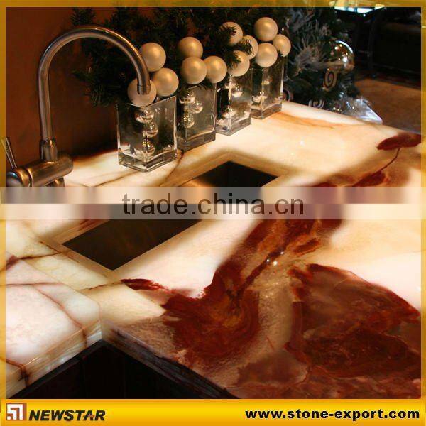 onyx stone for island countertop