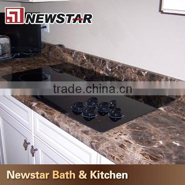 Chinese hot sales emperador dark marble kitchen top