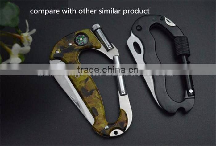 Wholesale camouflage color portable multifunction carabiner bulk