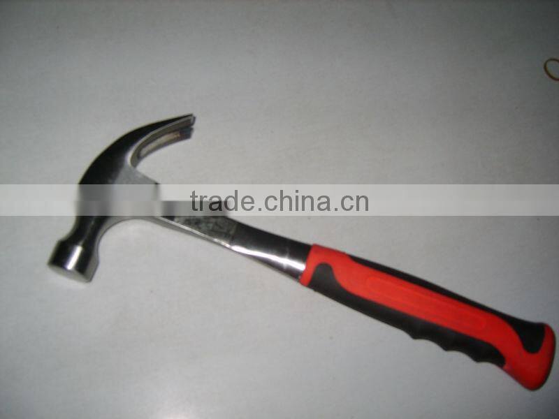 British/American claw hammers with hictory/plastic-coating/steel/wooden handle&one piece roofing hammer