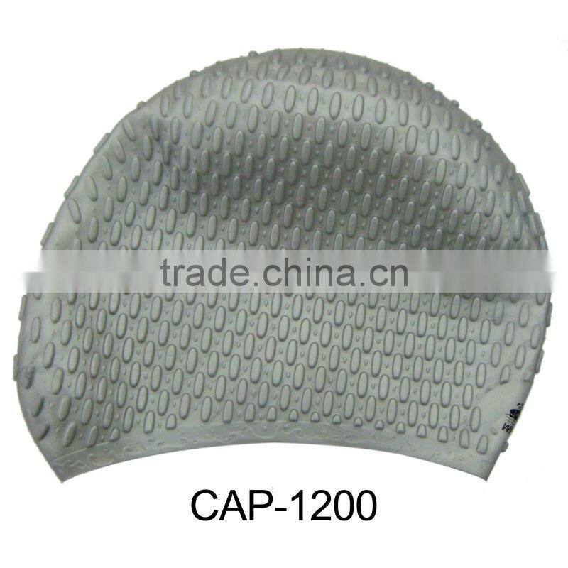 100% Silicone shark swim cap,funny swimming cap,water drop design(CAP-1200)