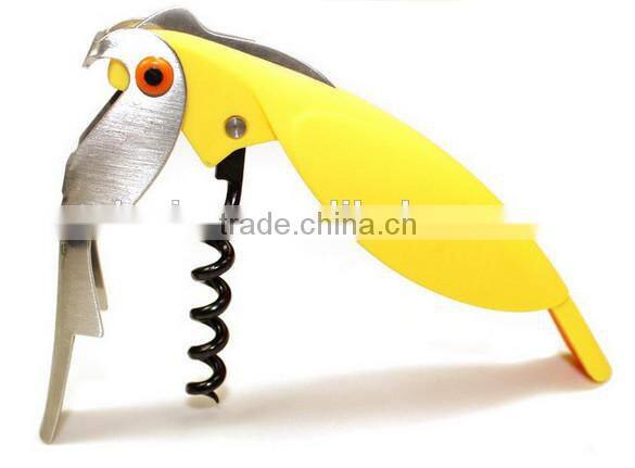 Stainless Steel Parrot shape Wine opener , Bottle opener