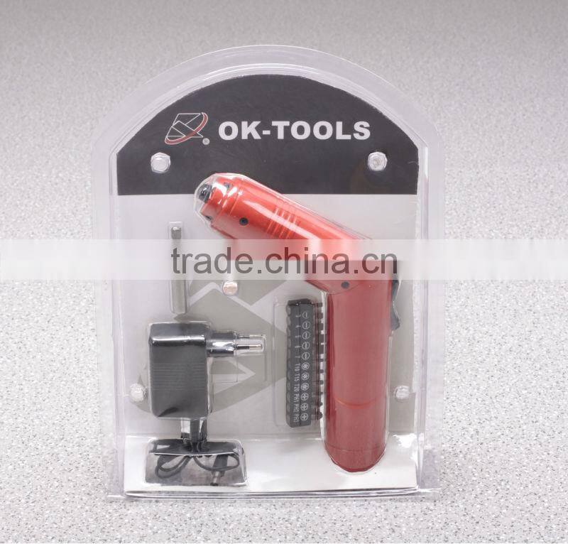 2014 new design 3.6V rechargeable electric Screwdriver of power tools manufacturer China alibaba supplier