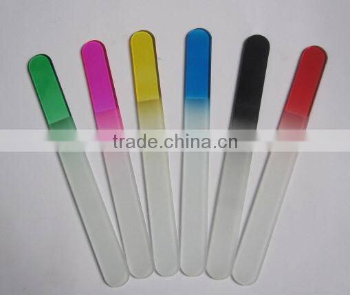 crystal glass nail file/diamond/professional glass nail file/plexiglass