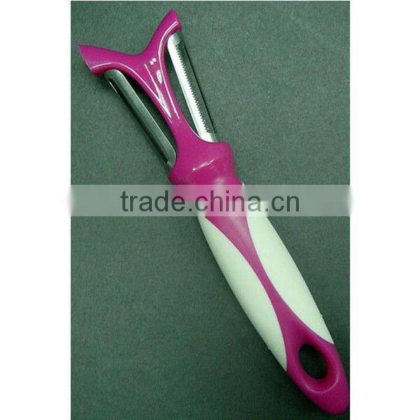 PE-0312 TPR Handle double blade peeler