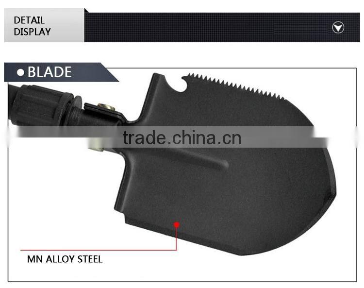 QJ-JS03 Hot Sale Functional Survival Tool Folding Camping Shovel