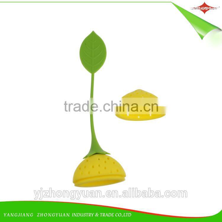 ZY-F1126 cute strawberry design silicone tea leaf strainer infuser diffuser filter