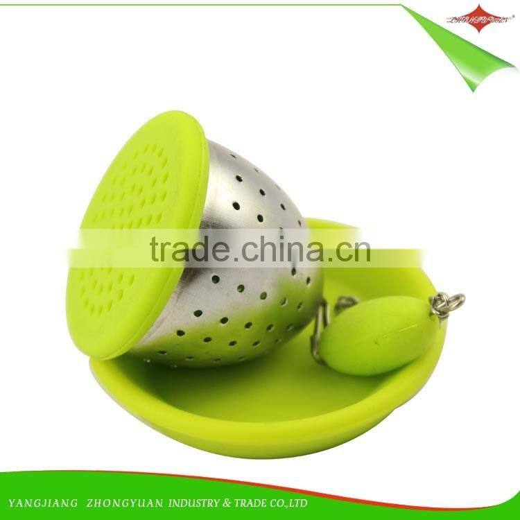 ZY-E3141 Wholesale Silicone tea infuser potted plant 100% silicone making tools with holder tea bag