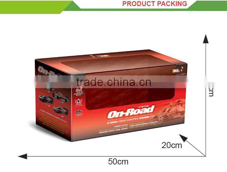 High speed 2.4G 1:10 race track with rc car