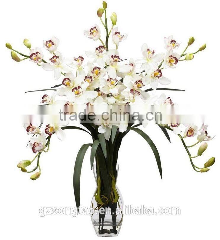 Silk Flowers Garden Decor Home Artificial High quality Plant Butterfly Orchid