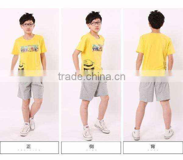 Teenagers cotton printed sunshine lively short sleeve T shirts