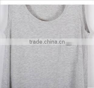 Promotional women black tank top for export